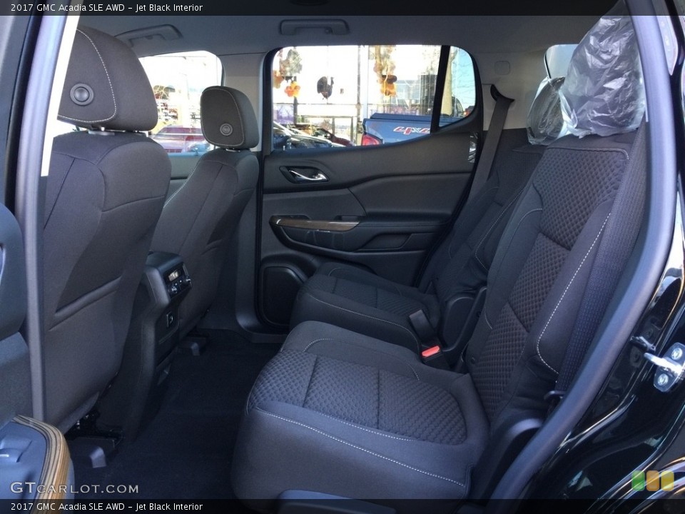 Jet Black Interior Rear Seat for the 2017 GMC Acadia SLE AWD #117096799