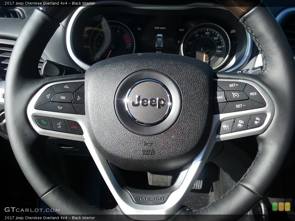 Black Interior Steering Wheel for the 2017 Jeep Cherokee Overland 4x4 #117097585