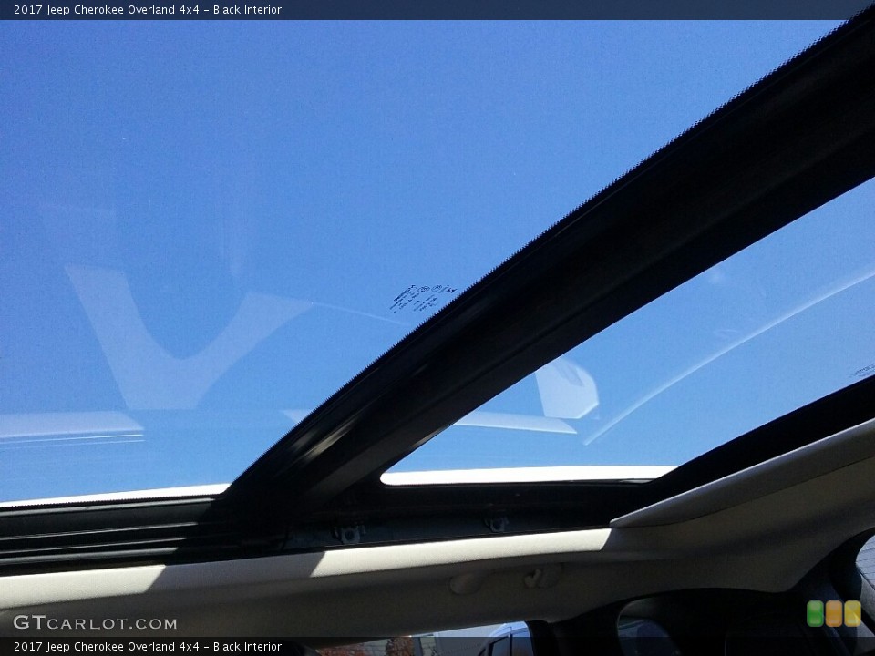 Black Interior Sunroof for the 2017 Jeep Cherokee Overland 4x4 #117097609