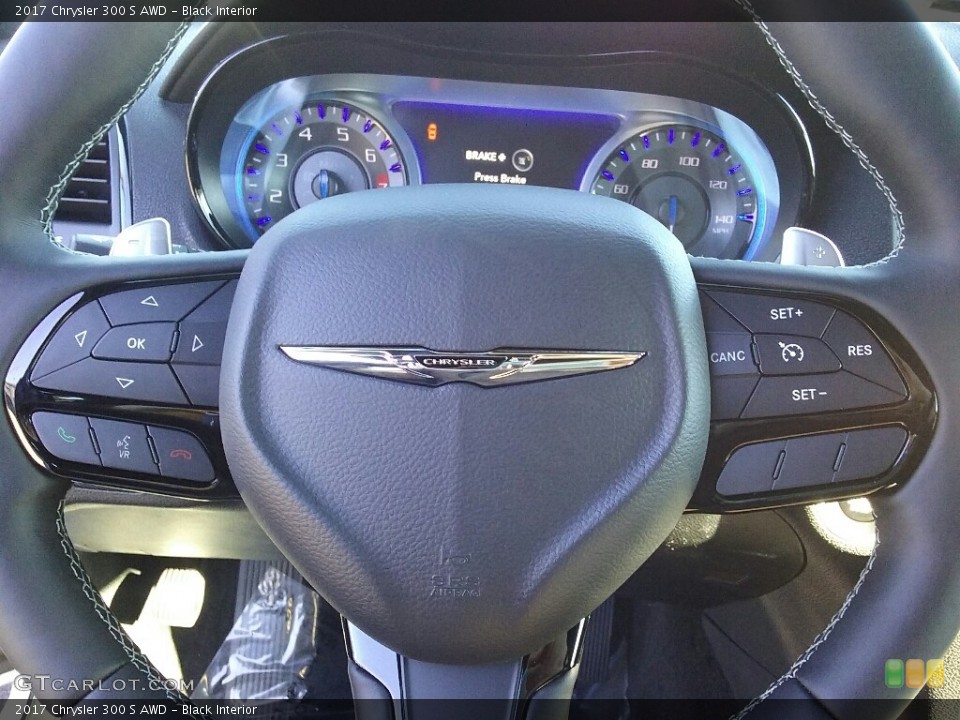 Black Interior Steering Wheel for the 2017 Chrysler 300 S AWD #117098161
