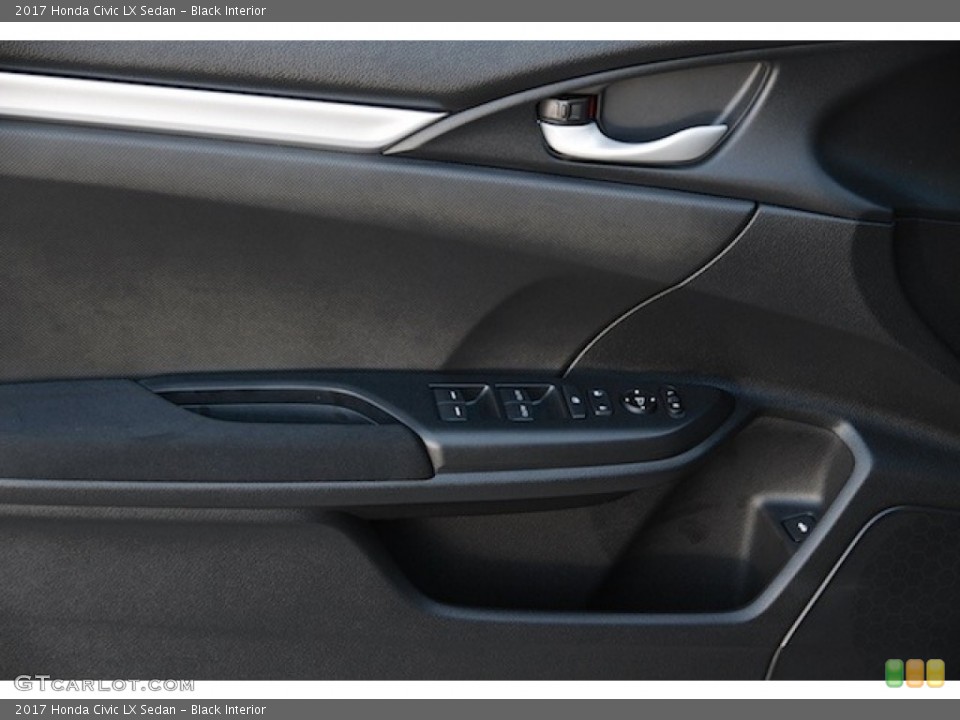 Black Interior Door Panel for the 2017 Honda Civic LX Sedan #117098386