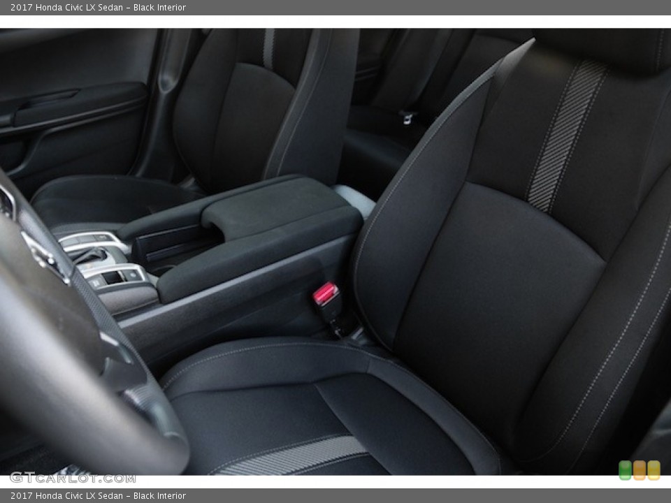 Black Interior Front Seat for the 2017 Honda Civic LX Sedan #117098449