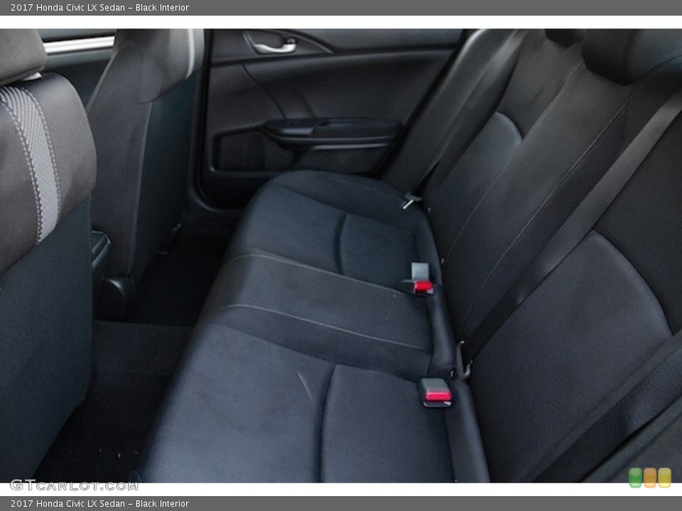 Black Interior Rear Seat for the 2017 Honda Civic LX Sedan #117098458