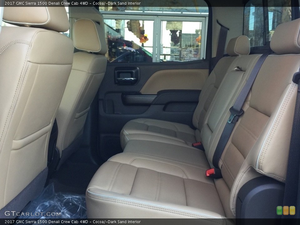 Cocoa/­Dark Sand Interior Rear Seat for the 2017 GMC Sierra 1500 Denali Crew Cab 4WD #117098666
