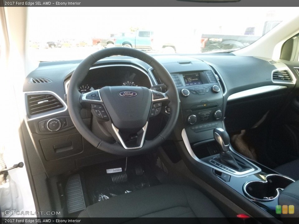 Ebony Interior Dashboard for the 2017 Ford Edge SEL AWD #117104053