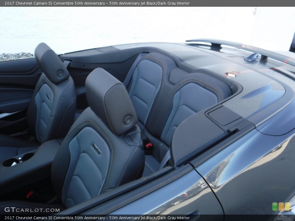 50th Anniversary Jet Black/Dark Gray Interior Rear Seat for the 2017 Chevrolet Camaro SS Convertible 50th Anniversary #117110953