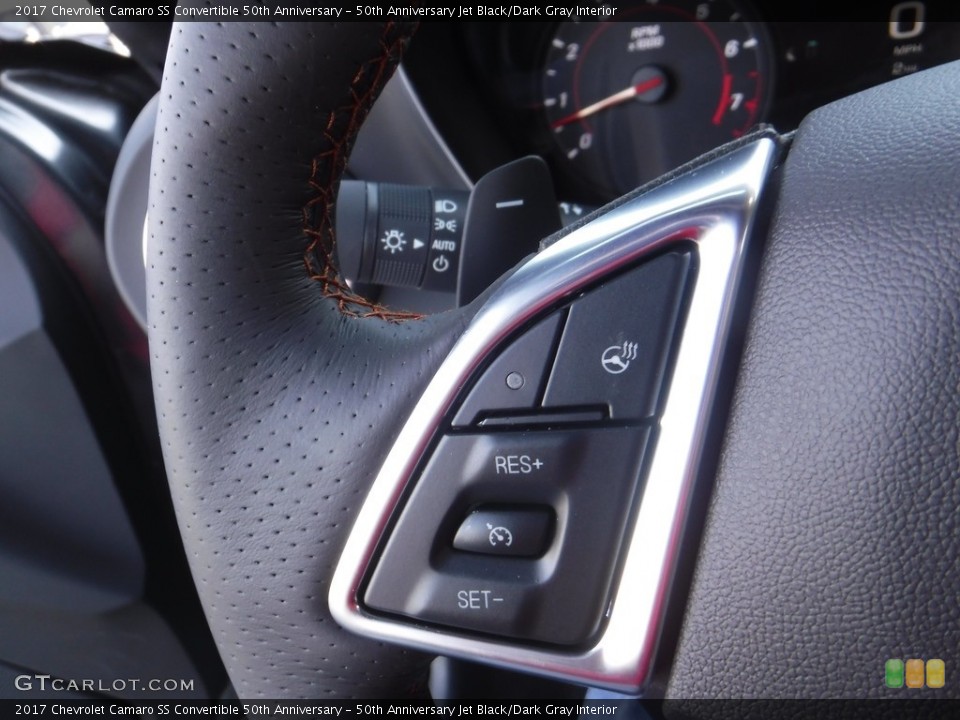 50th Anniversary Jet Black/Dark Gray Interior Controls for the 2017 Chevrolet Camaro SS Convertible 50th Anniversary #117111511