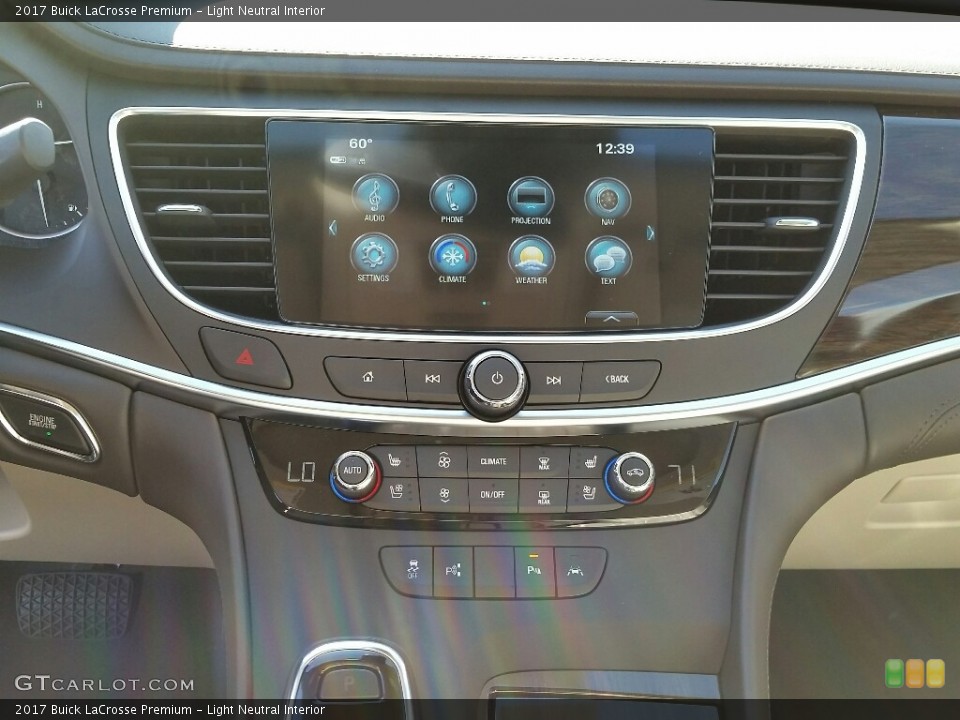 Light Neutral Interior Controls for the 2017 Buick LaCrosse Premium #117115084