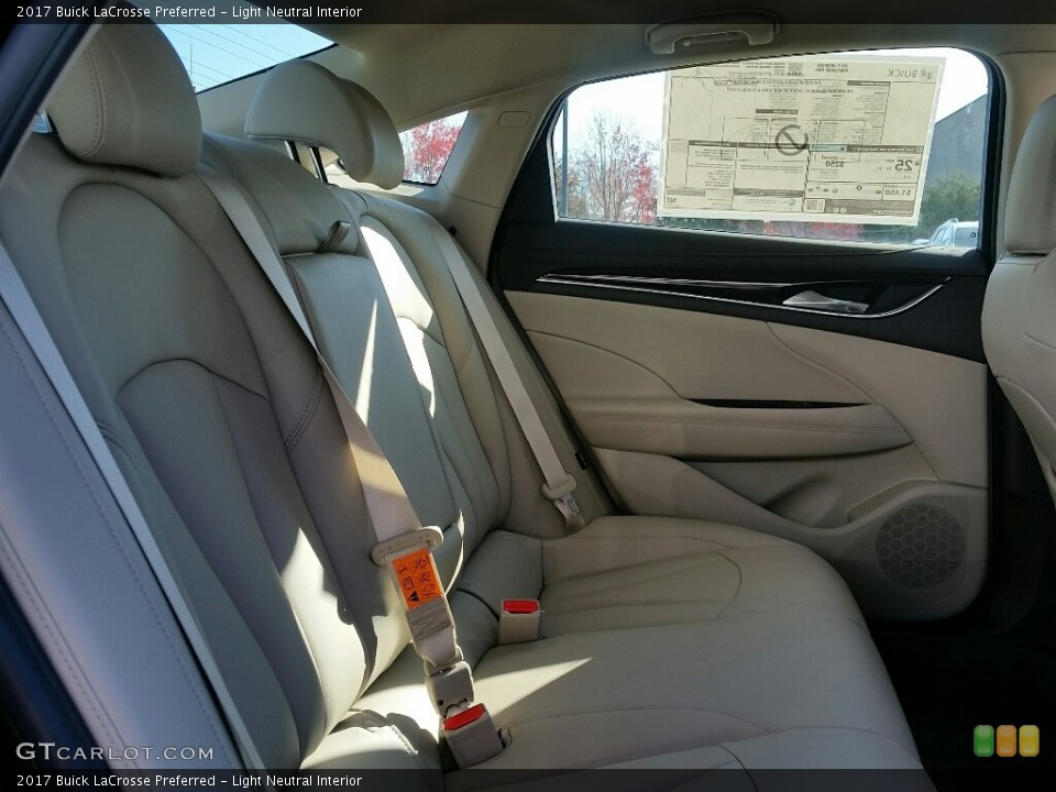 Light Neutral Interior Rear Seat for the 2017 Buick LaCrosse Preferred #117115402