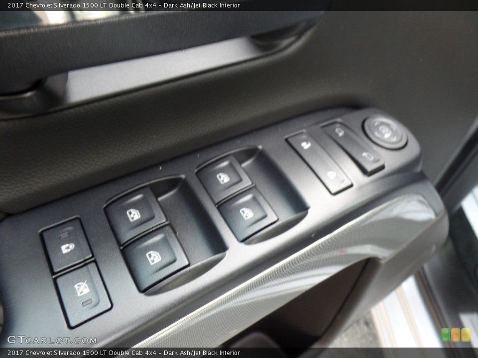 Dark Ash/Jet Black Interior Controls for the 2017 Chevrolet Silverado 1500 LT Double Cab 4x4 #117119104