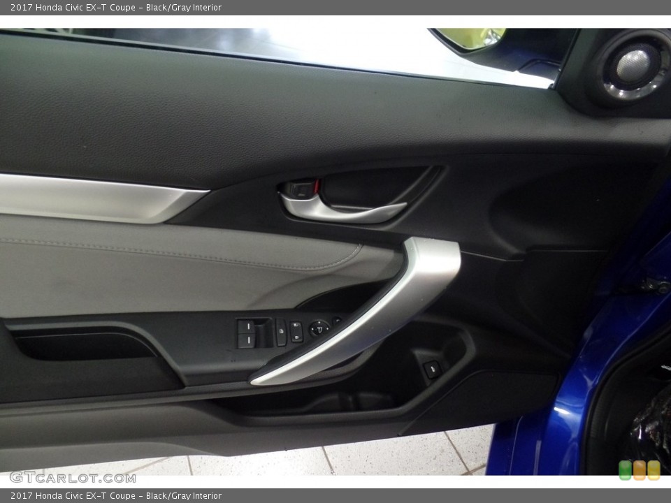Black/Gray Interior Door Panel for the 2017 Honda Civic EX-T Coupe #117121860