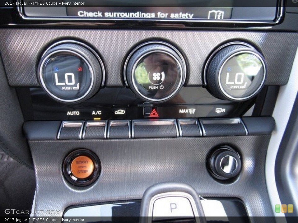 Ivory Interior Controls for the 2017 Jaguar F-TYPE S Coupe #117122200