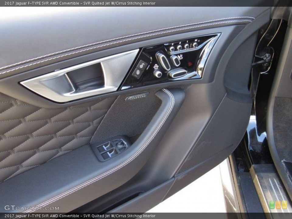 SVR Quilted Jet W/Cirrus Stitching Interior Controls for the 2017 Jaguar F-TYPE SVR AWD Convertible #117123475