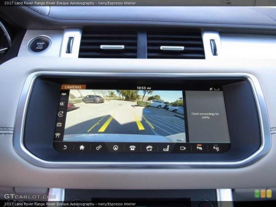 Ivory/Espresso Interior Navigation for the 2017 Land Rover Range Rover Evoque Autobiography #117123790