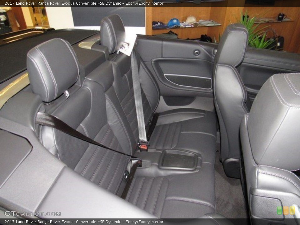 Ebony/Ebony Interior Rear Seat for the 2017 Land Rover Range Rover Evoque Convertible HSE Dynamic #117124009