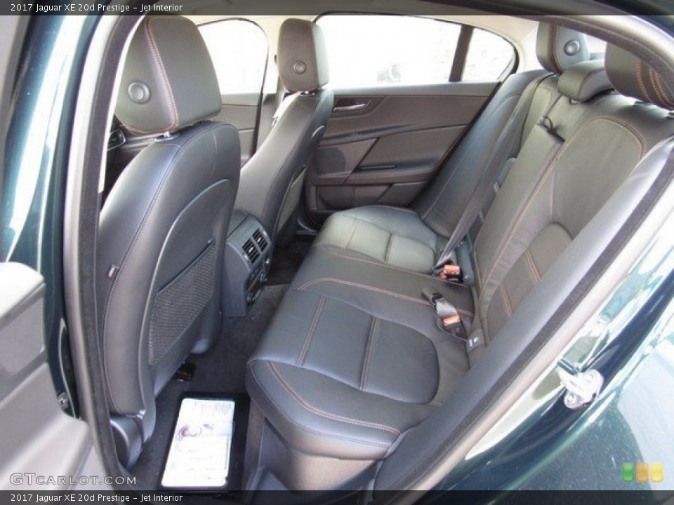 Jet Interior Rear Seat for the 2017 Jaguar XE 20d Prestige #117124105