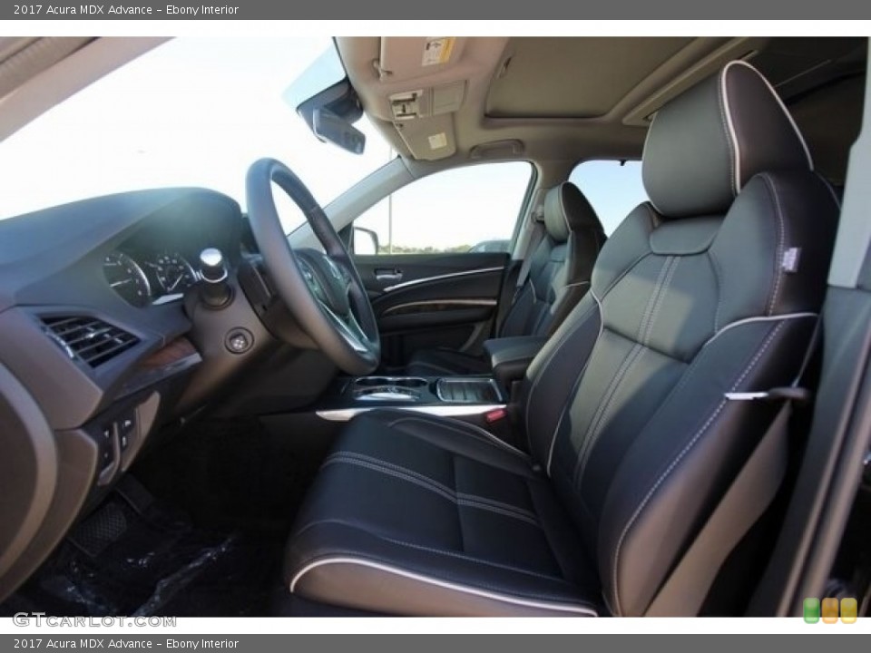 Ebony Interior Front Seat for the 2017 Acura MDX Advance #117128521