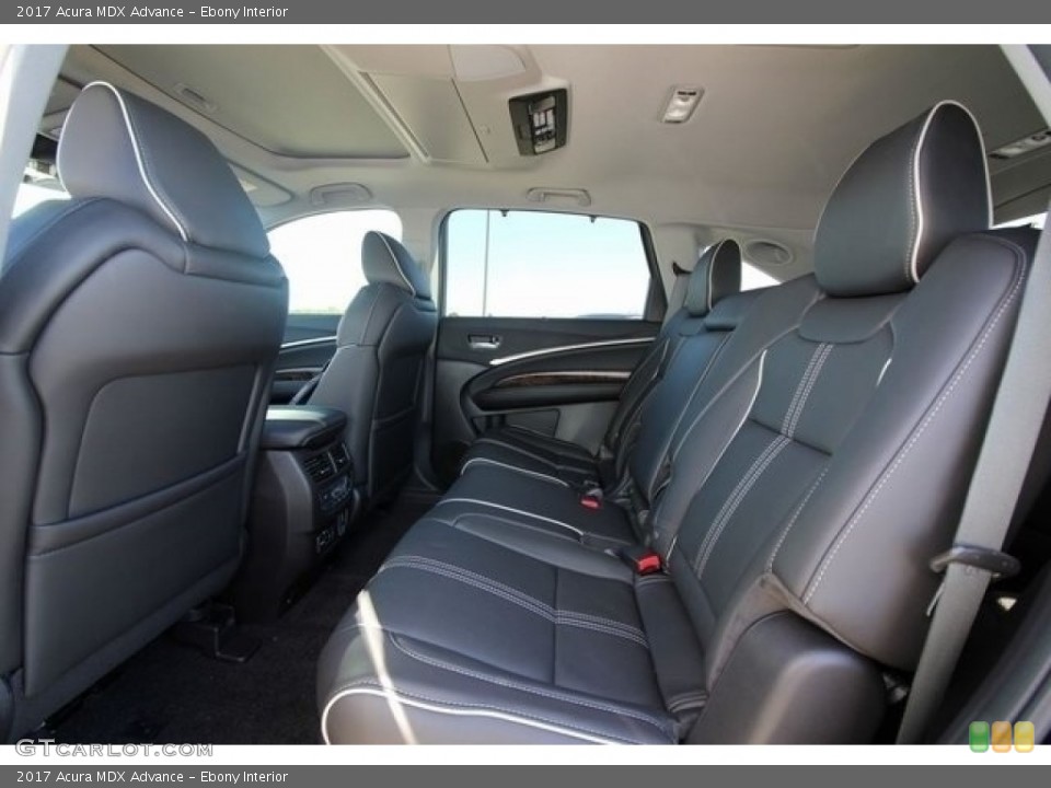 Ebony Interior Rear Seat for the 2017 Acura MDX Advance #117128533