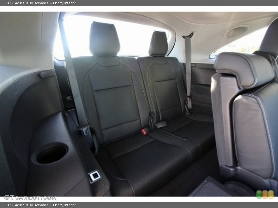 Ebony Interior Rear Seat for the 2017 Acura MDX Advance #117128575