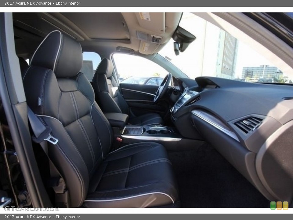 Ebony Interior Front Seat for the 2017 Acura MDX Advance #117128596