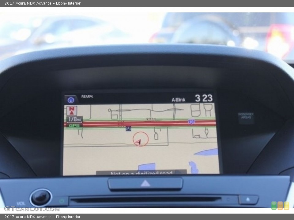Ebony Interior Navigation for the 2017 Acura MDX Advance #117128644