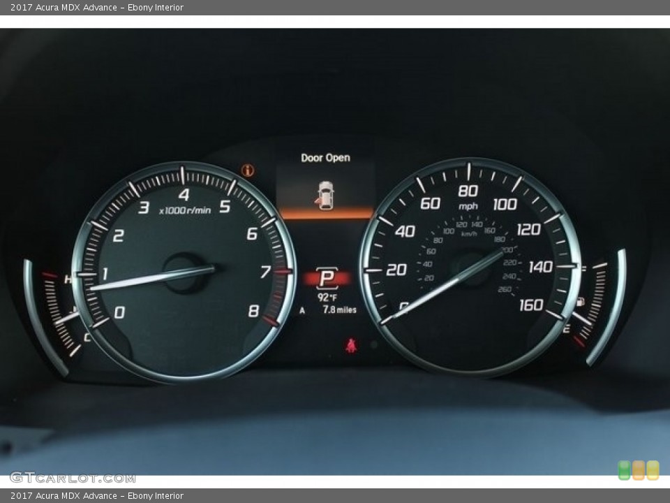 Ebony Interior Gauges for the 2017 Acura MDX Advance #117128746