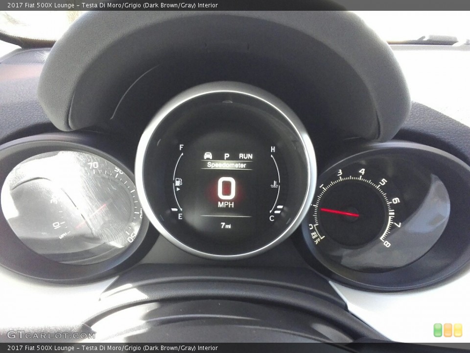 Testa Di Moro/Grigio (Dark Brown/Gray) Interior Gauges for the 2017 Fiat 500X Lounge #117132107