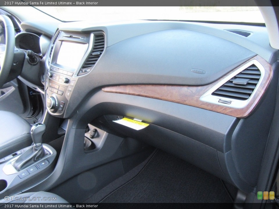 Black Interior Dashboard for the 2017 Hyundai Santa Fe Limited Ultimate #117132788
