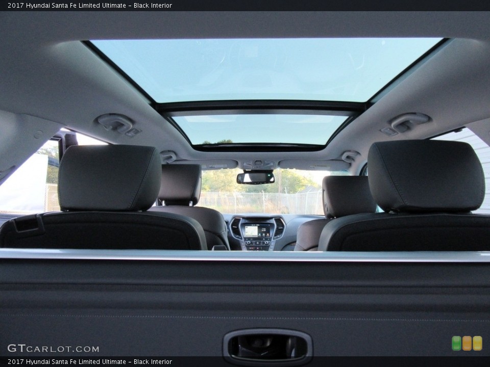 Black Interior Sunroof for the 2017 Hyundai Santa Fe Limited Ultimate #117132842