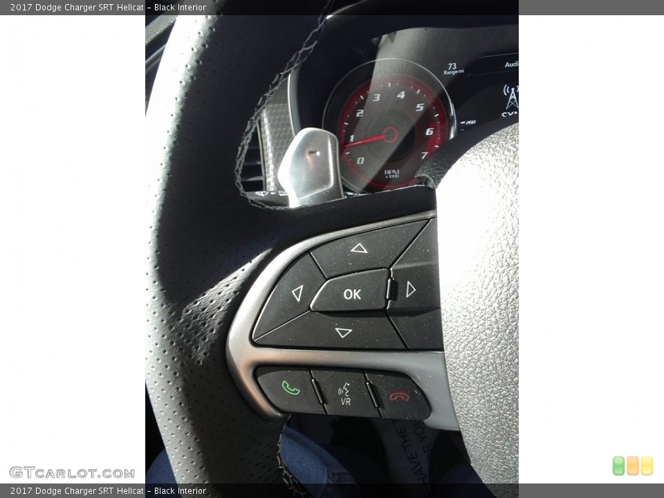 Black Interior Controls for the 2017 Dodge Charger SRT Hellcat #117135359