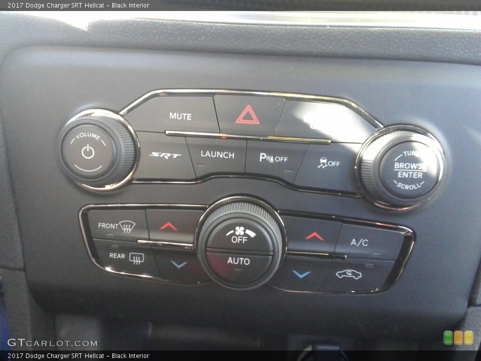 Black Interior Controls for the 2017 Dodge Charger SRT Hellcat #117135617