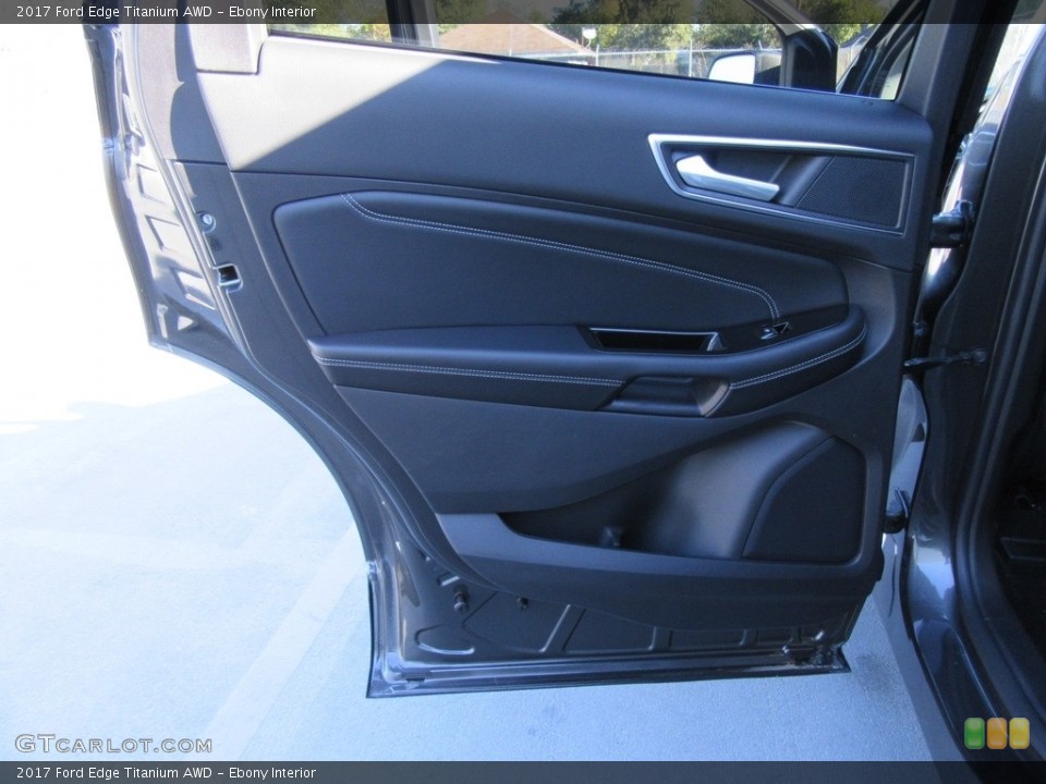 Ebony Interior Door Panel for the 2017 Ford Edge Titanium AWD #117138557