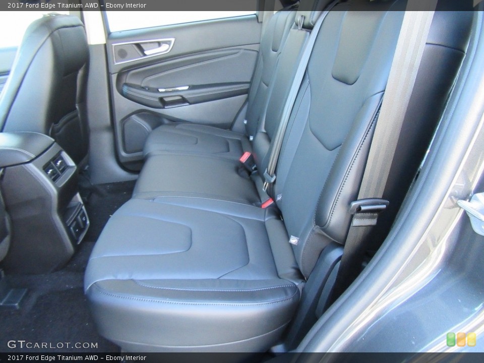 Ebony Interior Rear Seat for the 2017 Ford Edge Titanium AWD #117138584