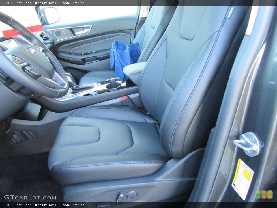 Ebony Interior Front Seat for the 2017 Ford Edge Titanium AWD #117138660
