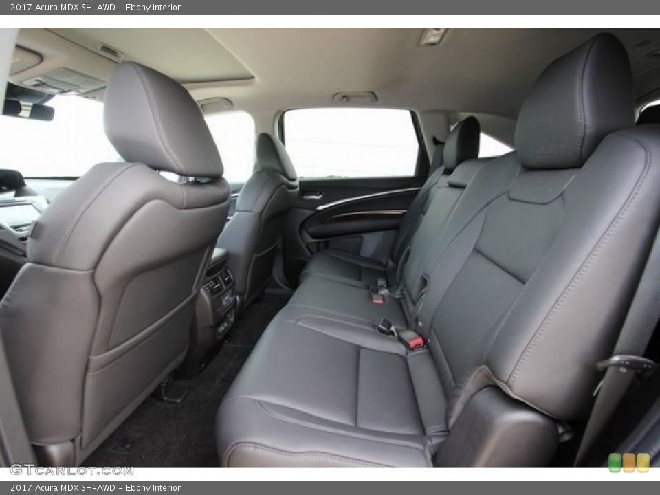 Ebony Interior Rear Seat for the 2017 Acura MDX SH-AWD #117139655