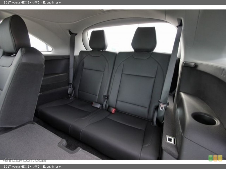 Ebony Interior Rear Seat for the 2017 Acura MDX SH-AWD #117139673