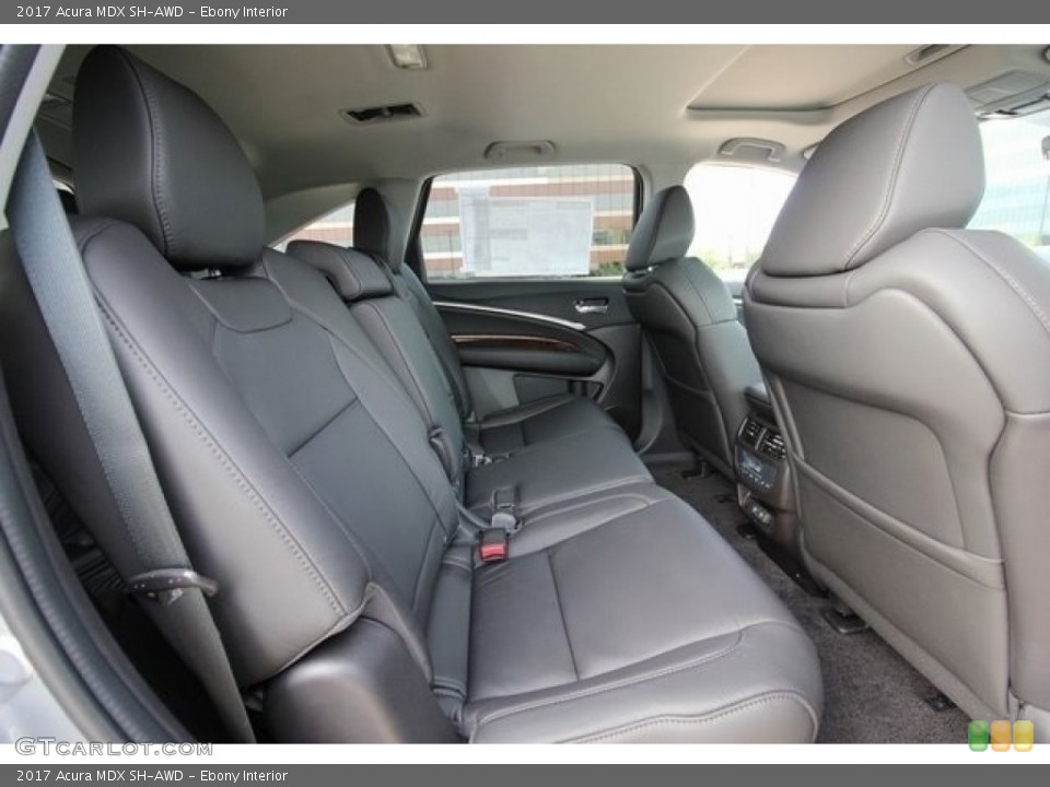 Ebony Interior Rear Seat for the 2017 Acura MDX SH-AWD #117139745