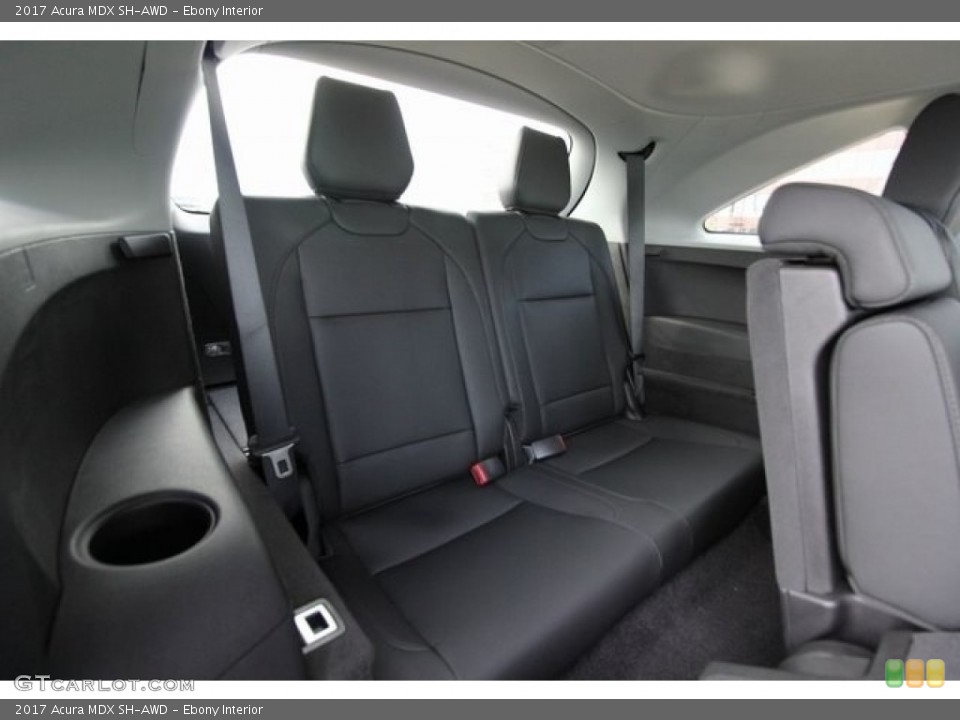 Ebony Interior Rear Seat for the 2017 Acura MDX SH-AWD #117139763