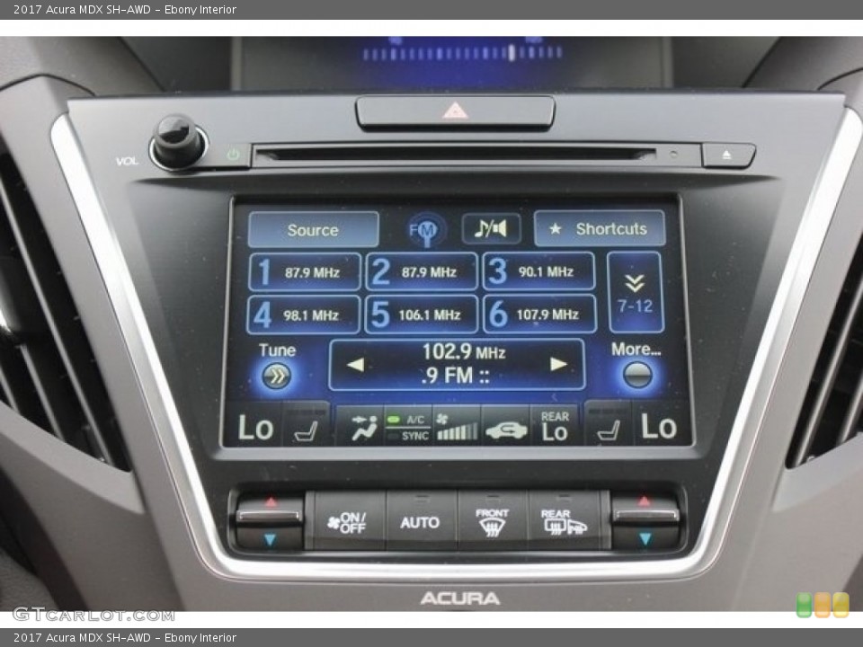 Ebony Interior Controls for the 2017 Acura MDX SH-AWD #117139934
