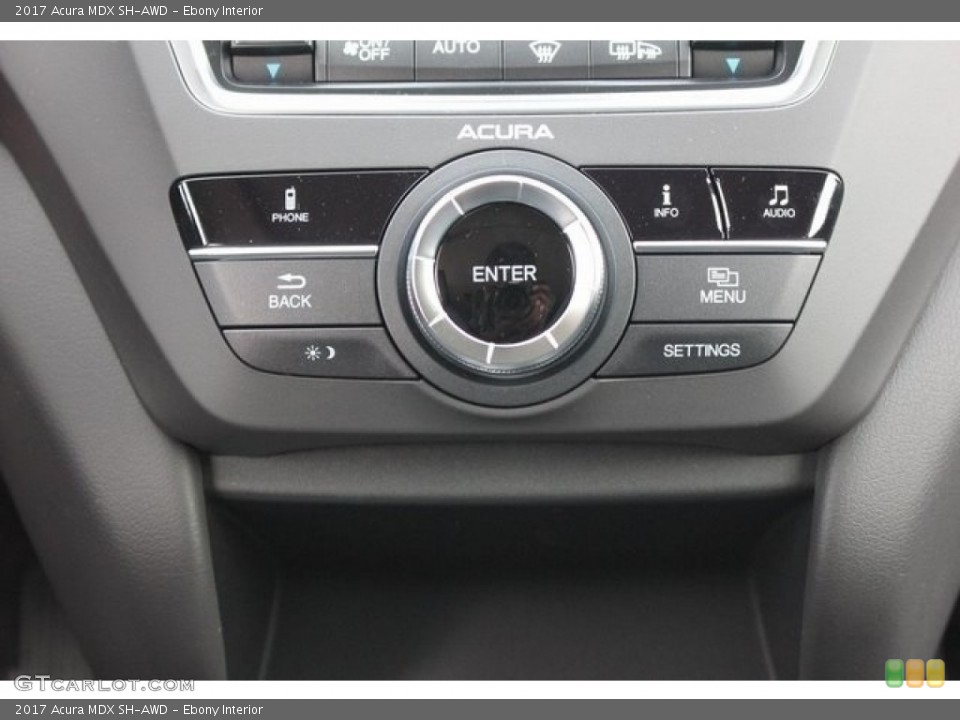 Ebony Interior Controls for the 2017 Acura MDX SH-AWD #117139958