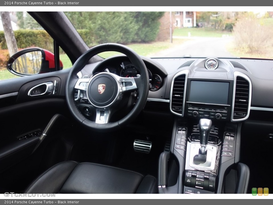 Black Interior Dashboard for the 2014 Porsche Cayenne Turbo #117147248