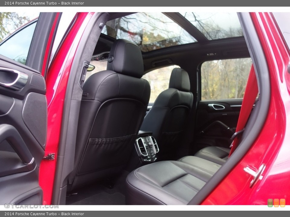 Black Interior Rear Seat for the 2014 Porsche Cayenne Turbo #117147395