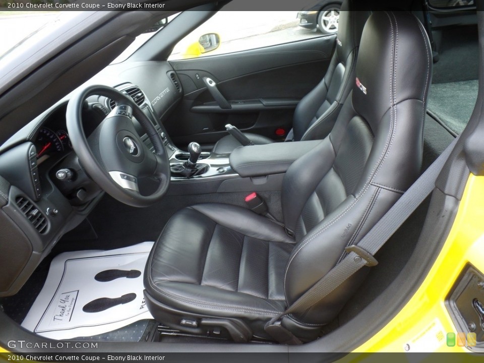 Ebony Black Interior Photo for the 2010 Chevrolet Corvette Coupe #117148964