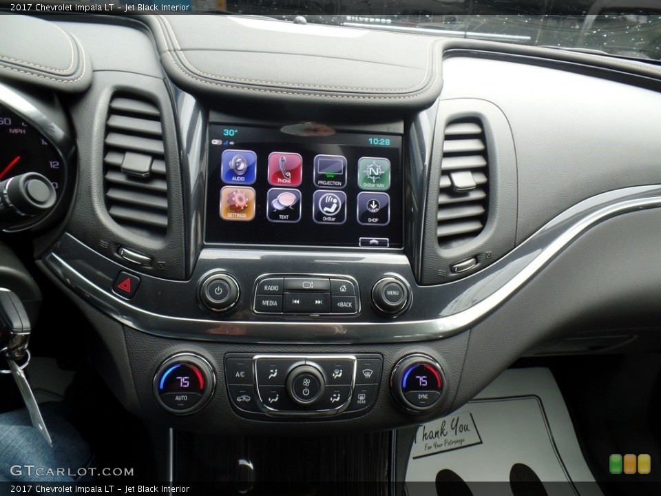 Jet Black Interior Controls for the 2017 Chevrolet Impala LT #117150671