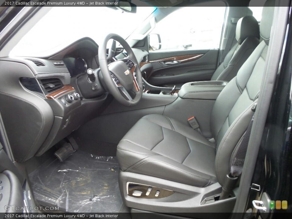 Jet Black Interior Front Seat for the 2017 Cadillac Escalade Premium Luxury 4WD #117154342