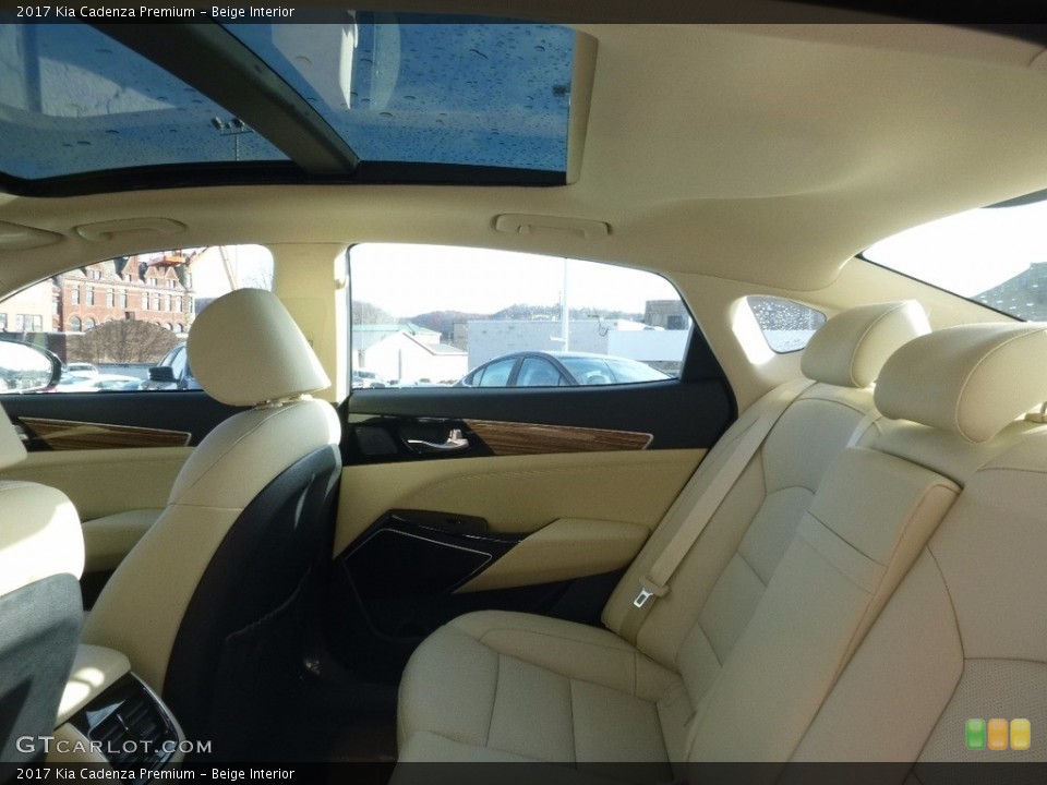 Beige Interior Rear Seat for the 2017 Kia Cadenza Premium #117158845