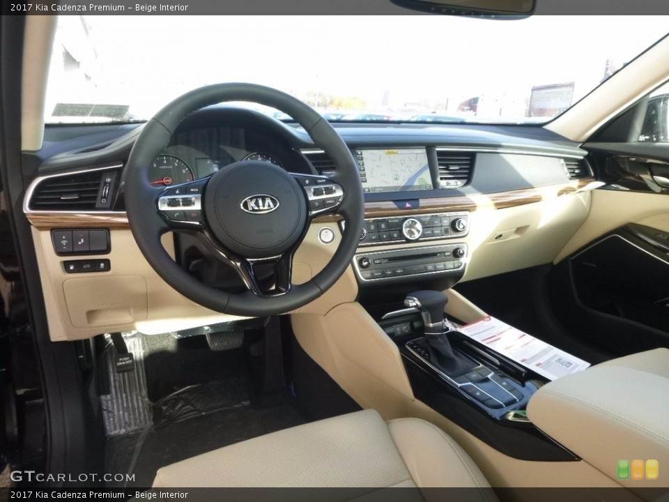 Beige Interior Prime Interior for the 2017 Kia Cadenza Premium #117158866