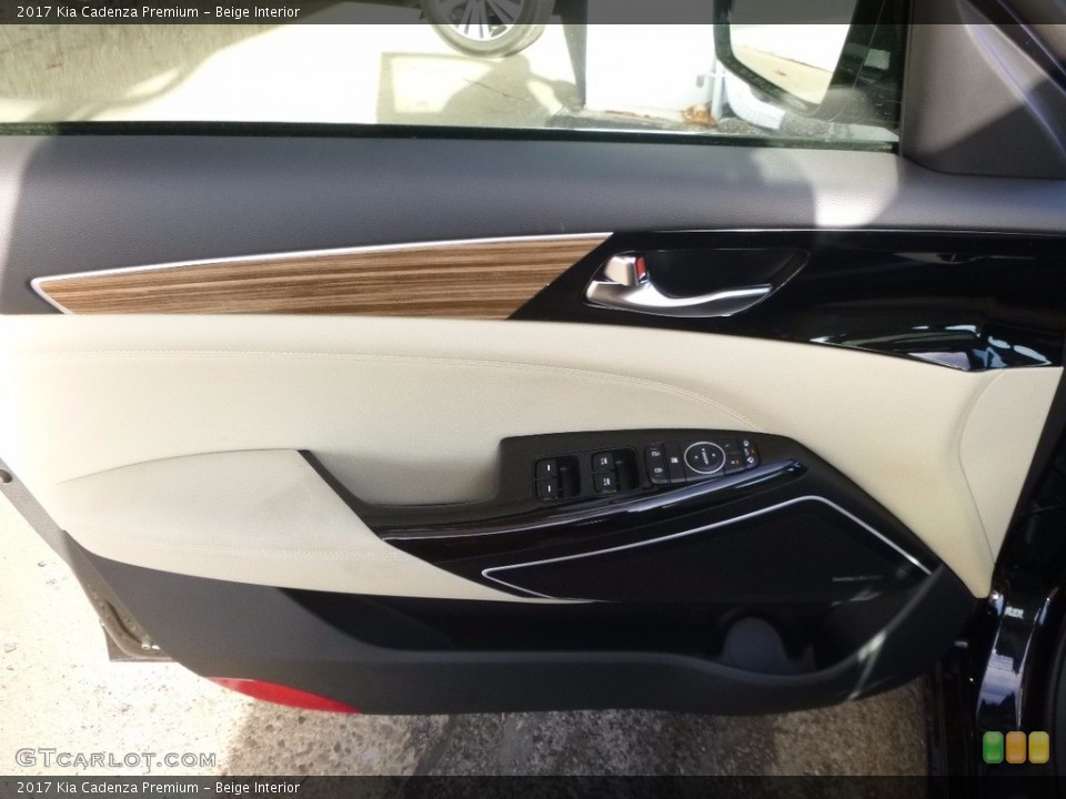 Beige Interior Door Panel for the 2017 Kia Cadenza Premium #117158894