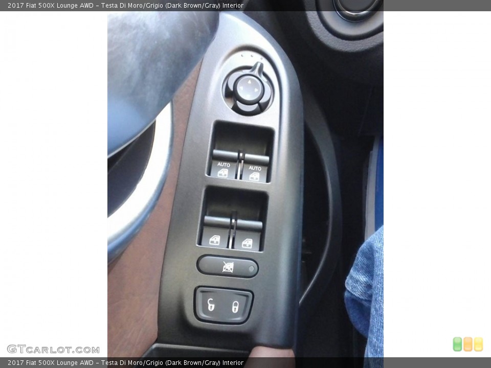 Testa Di Moro/Grigio (Dark Brown/Gray) Interior Controls for the 2017 Fiat 500X Lounge AWD #117162847