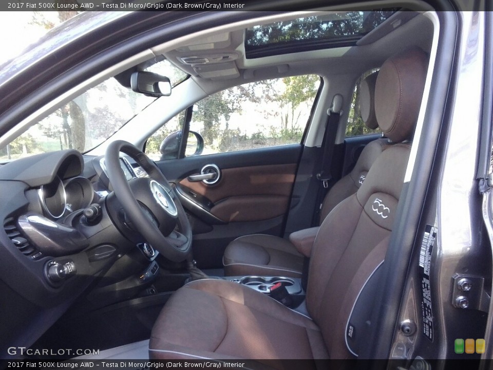 Testa Di Moro/Grigio (Dark Brown/Gray) Interior Photo for the 2017 Fiat 500X Lounge AWD #117162886